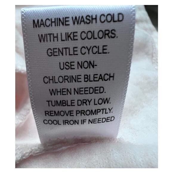 ROUDELAIN WOMENS MEDIUM COZY ROBE DOLMAN-SLEEVE HOODED SHORT PINK WHITE STRIPE - Picture 13 of 14